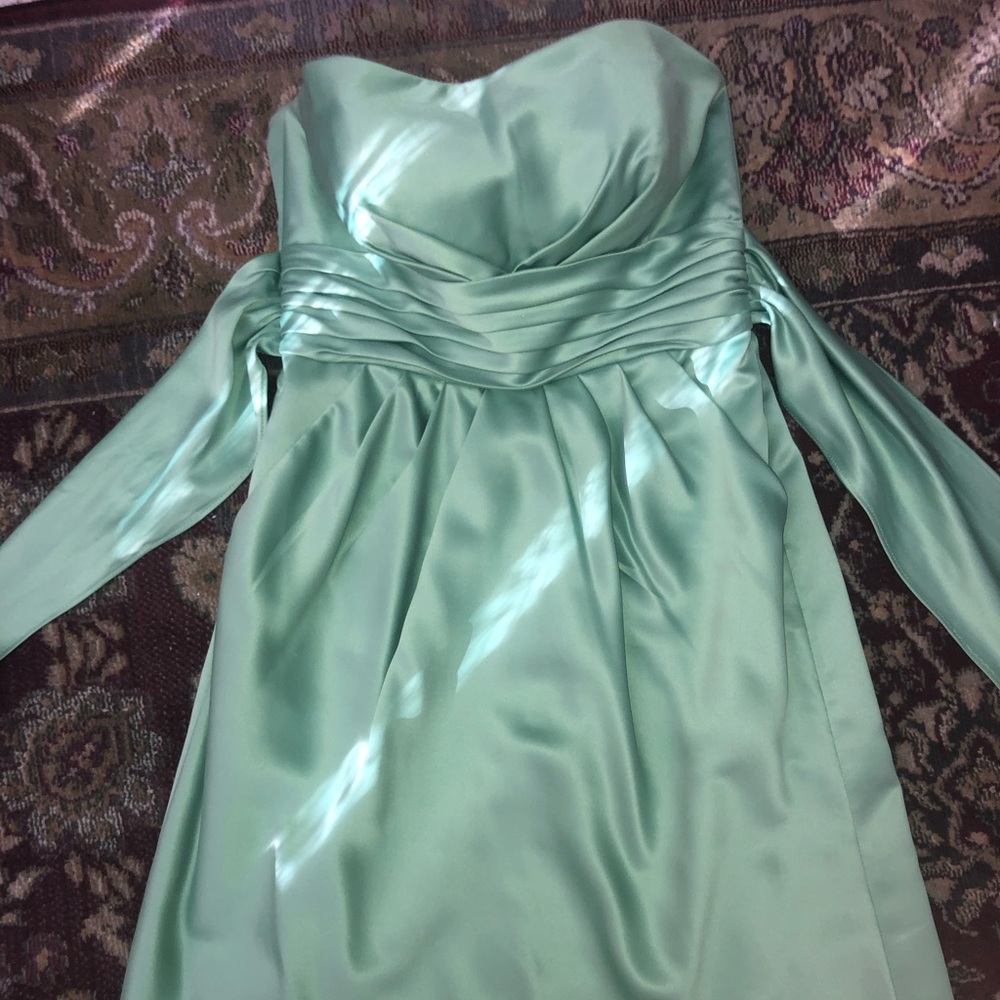 Strapless Green Dress
